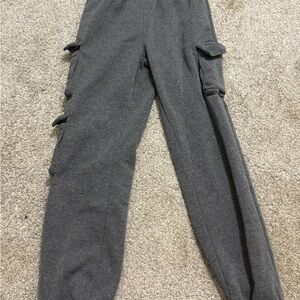SHEIN Gray Polyester Joggers